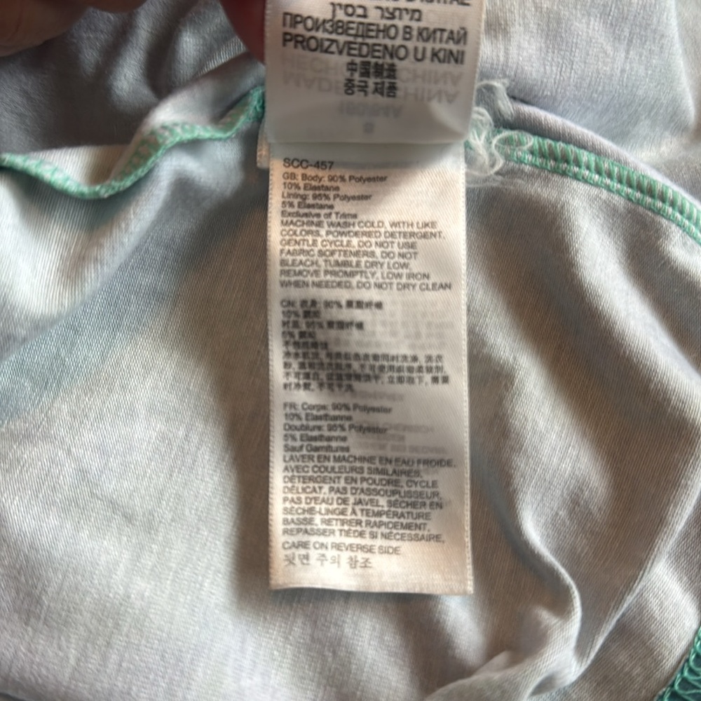 Marmot Teal and Purple Patterned Dress - Picture 6 of 6